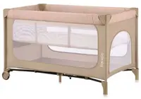 Pătuț pentru bebeluși 2 în 1 Lionelo - Jasmin Easy Fold, Beige Sand