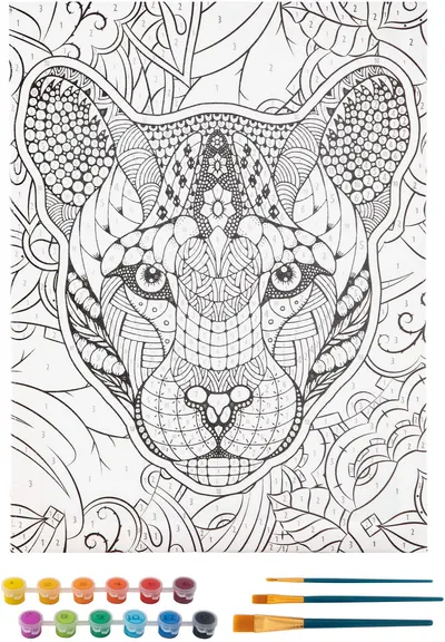 Set de pictură cu numere Grafix - Tiger