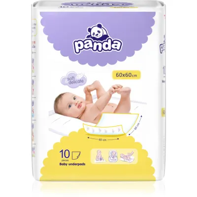 BELLA Baby Happy Panda suport pentru schimbat scutecele de unică folosință 60x60cm 10 buc