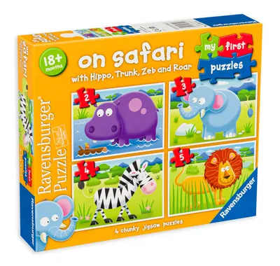 Puzzle Ravensburger 4 în 1 - On Safari