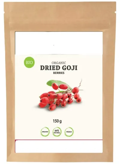 Fructe de goji organice, uscate, 150 g, Health Link