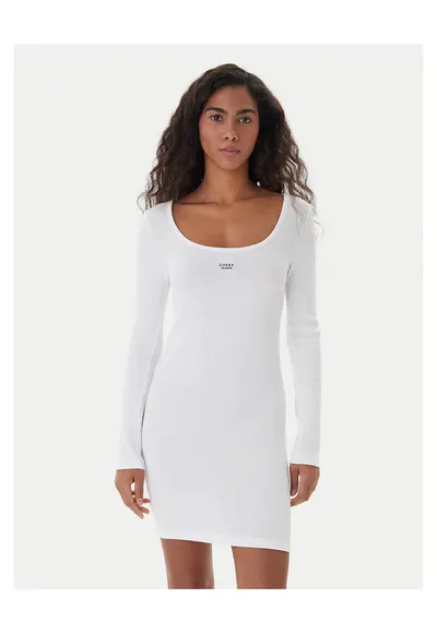 Rochie casual alba