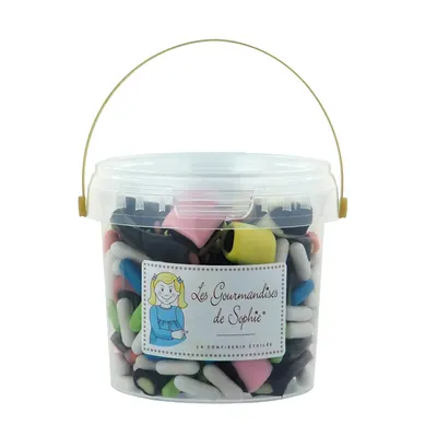 Galetusa cu bomboane cu aroma de lemn dulce asortate - Reglisses assortis