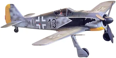Model de asamblare TAMIYA Militar: Avioane - Avion de luptă german Focke-Wulf Fw190 A-3 (TAM60766)