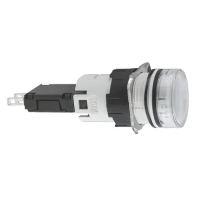 Lampa Pilot Rotunda Ø 16, Alb, Led Integral, 24 V, Conectori Faston