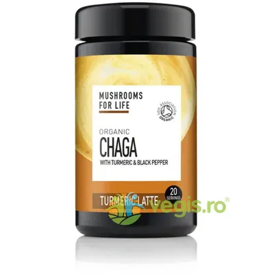 Chaga Turmeric Latte Pure Grade Extract Ecologic/Bio 120g