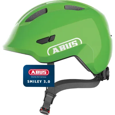 Cască copii Abus Smiley 3.0 shiny green S (45-50 cm)