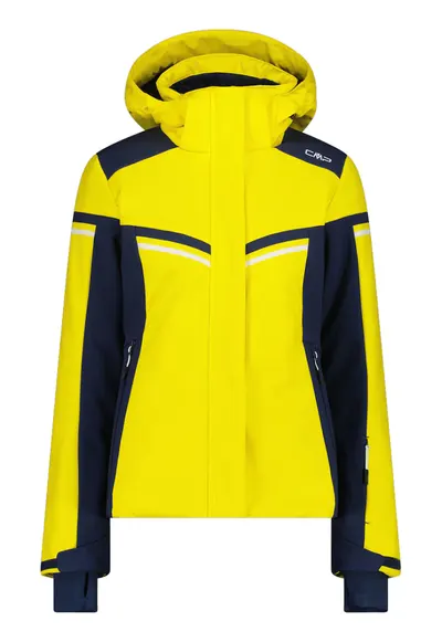 Jacheta schi dama Softshell - Negru/Galben