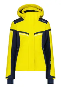Jacheta schi dama Softshell - Negru/Galben
