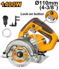 Circular pentru ceramica 1400W, disc diamantat 110mm, 13000rpm, adancime reglabila, INGCO MC140068