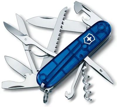 Cuțit de buzunar elvețian Victorinox – Huntsman, 15 functii, albastru