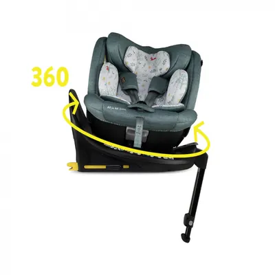 Scaun auto Cosatto All in All Extra Meadow 40-150 cm I-Size, Isofix, SIPS, Rotatie 360, Tetiera reglabila