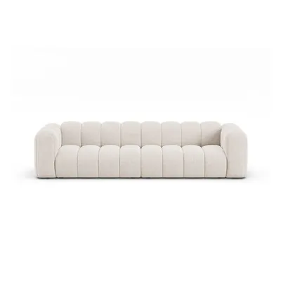 Canapea crem cu tapițerie din chenille 290 cm Lupine – Micadoni
