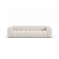 Canapea crem cu tapițerie din chenille 290 cm Lupine – Micadoni