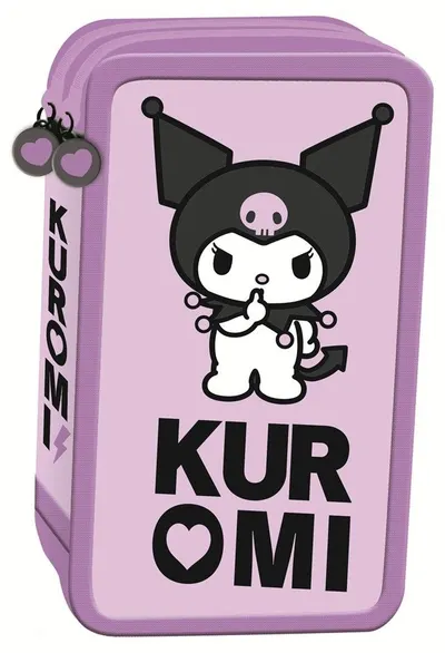 Penar cu accesorii St. Majewski Kuromi - Mov, 2 fermoare