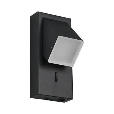 Aplică de perete negru-mat LED Raglan – Trio