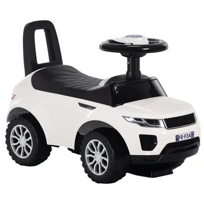 HOMCOM Masina Ride-on Jucarie pentru Copii 12-36 Luni Alba