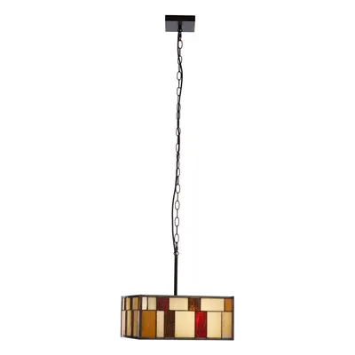 Lustră din metal cu abajur din sticlă Waldorf – Premier Housewares