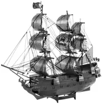 Model metalic de asamblat Metal Earth: Premium Series - Black Pearl (Black Version)
