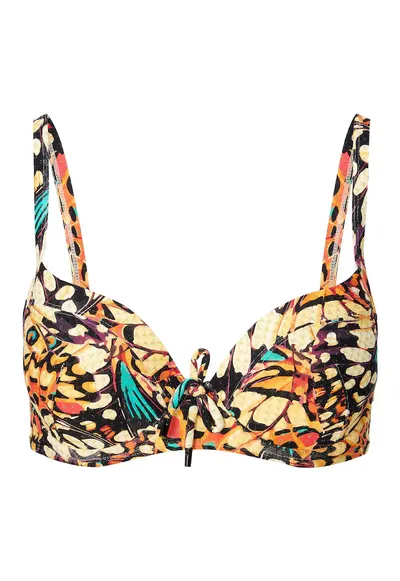Sutien de baie cu imprimeu - Multicolor