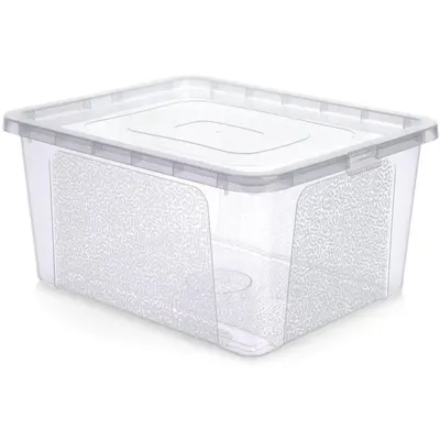 Cutie Depozitare, Plastic, Transparenta, 20 l, Vilde