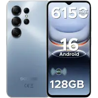 Telefon Doogee Note 56X Pro, 4G, Octa-Core, 6.56 HD+ 90Hz, 4GB RAM, 128GB, NFC, 6150mAh, Android 16, Blue