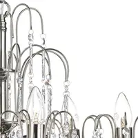 Lampa suspendata Daniella 6 Light Pendant Polished Nickel Crystal Dual Mount
