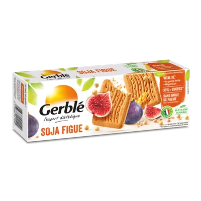 Biscuiti cu soia si smochine, 270g, Gerble Expert Dietetic