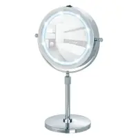 Oglindă cosmetică (5x) cu led/de mărire ø 13,5 cm Lumi – Wenko