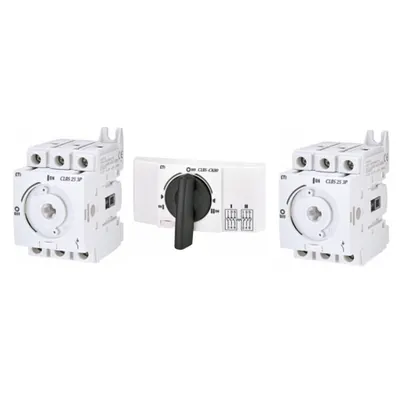 Pachet ansamblu 25A 3P comutare retea-sursa 1-0-2