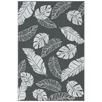 Outsunny Covor de Exterior 182x274 cm din PP Gri și Alb, Pliabil și Impermeabil cu Geantă | Aosom Romania