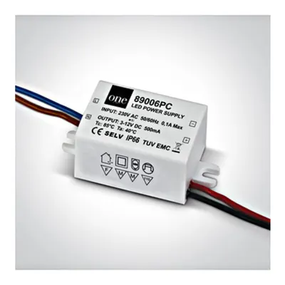 LED driver 1,5 - 6W 230V 500mA IP20