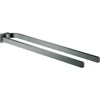 Suport prosop Grohe Selection 41059A00, 360 mm, 2 suporti, montare pe perete, fixare ascunsa, lucios, Hard Graphite