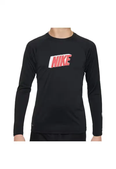 Bluza inot copii cu protectie UV UPF 40+ 3D Combo Long Sleeve Hydroguard - marime L - negru