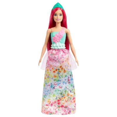 Papusa - Barbie Dreamtopia - Printesa cu par roz