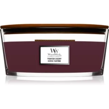 Woodwick Phantom Cherry lumânare parfumată cu fitil din lemn (hearthwick)