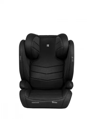 Scaun auto cu isofix KikkaBoo i-Stand Black 100-150 cm,certificare I-Size, tetiera reglabila in 13 pozitii, tetiera cu spuma de memorie,husa detasabila