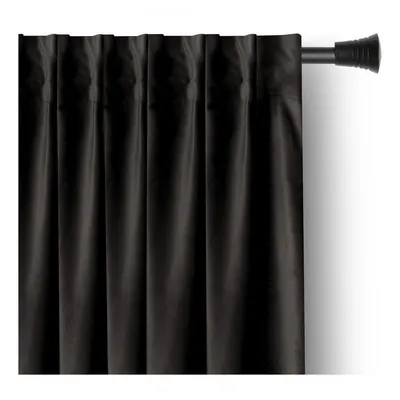 Draperie neagră dimout (semi-opacă) din catifea 140x270 cm – Restilo