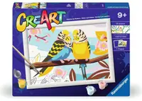 Set de pictură pe numere Ravensburger CreArt - Papagali frumoși