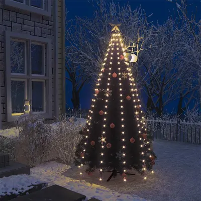 vidaXL Instalație lumini brad de Crăciun cu 250 LED-uri, 250 cm