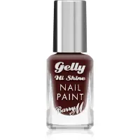 Barry M Gelly Hi Shine lac de unghii culoare Black Cherry 10 ml