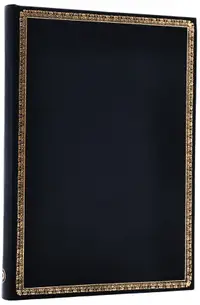 Agenda Paperblanks Black Edition - Midi, 72 foi, coperta tare
