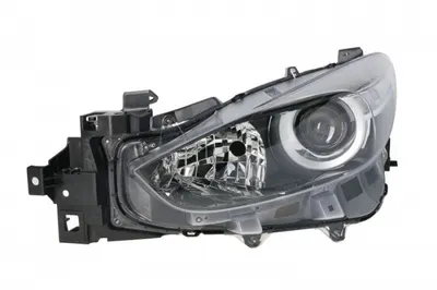 Far stanga (H11 H15, electric, cu motoras, fundal negru) MAZDA 3 2017-2019