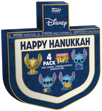 Set de figuri Funko Pocket POP! Disney: Lilo & Stitch - Happy Hanukkah