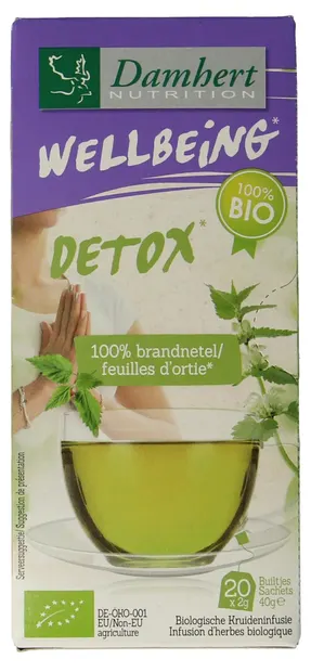 Ceai bio din frunze de urzică, 20 plicuri, Damhert