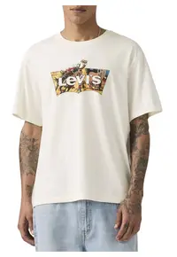 Tricou relaxed fit din jerseu cu logo frontal