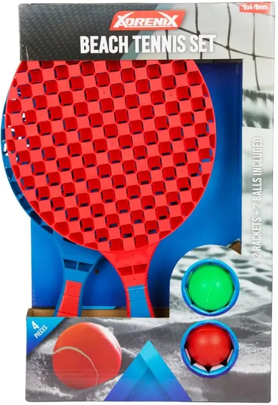 Set rachete de tenis de plajă Toi Toys - Adrenix, cu bile
