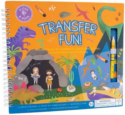 Carte cu scene Floss and Rock Transfer Fun - Dino