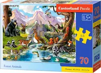Puzzle Castorland din 70 de piese - Animale de padure