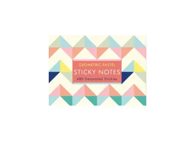 Geometric Pastel Sticky Notes - Paperback - ***